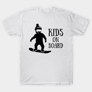 kids on snowboard T-Shirt